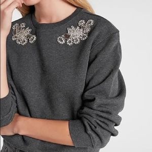 NWT Express Embellished Sweatshirt